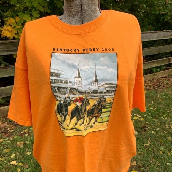 2008 Kentucky Derby tee shirt Adult XL Horse Racing - Picture 1 of 4